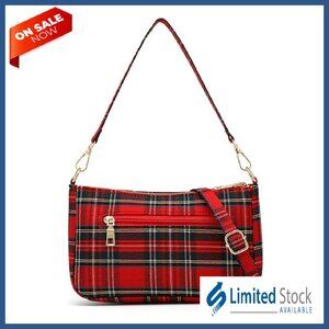 Lightweight Nylon Crossbody Bag with Adjustable Straps & Multiple Compartments